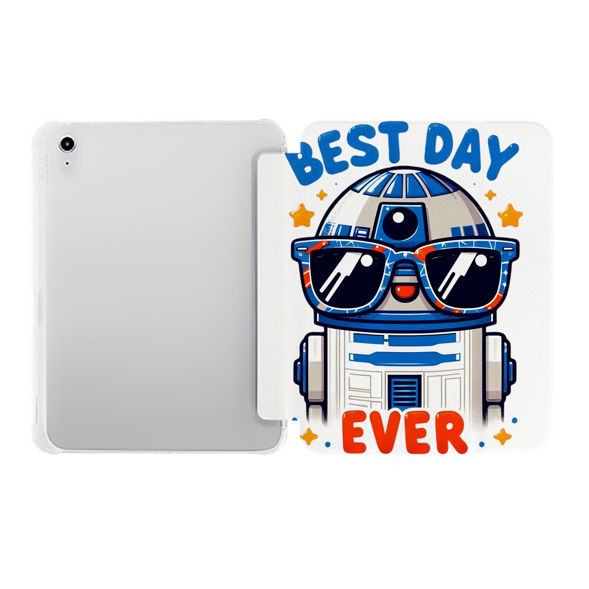 （画像用） スター・ウォーズ Star Wars IPad ケース ペン収納付き 三つ折りスタンド PUレザー×シリコン 対応機種9.5/10.5/10.9インチ